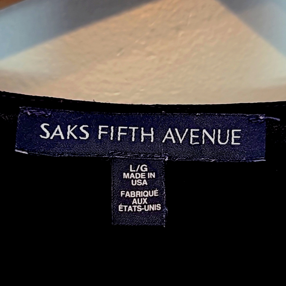Saks fifth avenue Top Size Large Layered Lagenlook Coastal Black Whimsigoth - Picture 6 of 8
